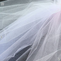 コスモテキスタイル ソフトチュール生地 巾115cm×(半折)4m切売カット オフホワイト AD1820-11-4M（直送品）