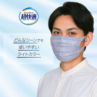 超快適マスク プリーツタイプ ライトグレー ふつうサイズ 1セット（30枚入×2箱）ユニ・チャーム 日本製
