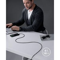 Anker Lightningケーブル 1.8m シリコン USB（C）[オス] - ライトニング[オス] ブラック 1本