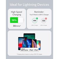 Anker Lightningケーブル 0.9m シリコン USB（C）[オス] - ライトニング[オス] ホワイト 1本