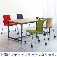 【アウトレット】NOWY STYL GROUP コンベルサ ソフトフィットタイプ キャスター付 ブラック 1セット(4脚入)（直送品）