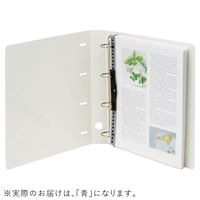 リヒトラブ リクエスト Ｄ型リングファイル 4穴 A4タテ 背幅41mm 青 G1270-24 1箱（10冊入）
