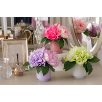 ファミリー・ライフ タイマー付きLEDフラワーグラス 幅180×奥行200×高さ210mm ラベンダー a3003120 1個（直送品）