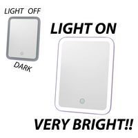 ヤマムラ LEDメイクアップミラーパープル/YBM-1730　1セット（5個入）（直送品）