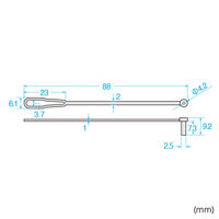 サンワサプライ LCコネクタ脱落防止キャップ(フェルール用) HKB-TLCVR3 1個