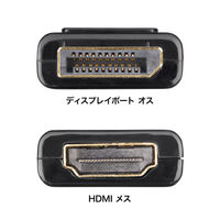 サンワサプライ DisplayPort-HDMI 変換アダプタ(4K/60Hz対応) AD-DPPHD02 1個（直送品）