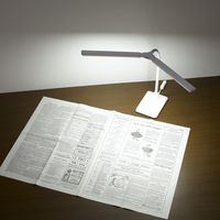 デスクライト LED スタンドライト 調光 2灯 昼光色 830lm SDL13D01WH ヤザワコーポレーション 1台