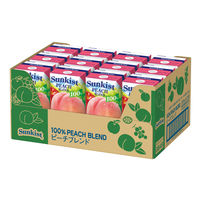 森永乳業 サンキスト100％ピーチブレンド 200ml 1箱（24本入）　ジュース　紙パック 果汁飲料