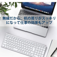 キーボード ワイヤレス ウルトラスリムフルサイズ 2.4Gワイヤレスキーボード GKJ22S iClever