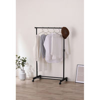 アイリスオーヤマ パイプハンガー シングルタイプ ブラック PE-E180R 1台