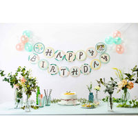 いろは出版 バースデーバルーン ガーランド2 [HAPPY BIRTHDAY] ガーデン SBG2-02 1セット（直送品）