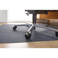 サンコー ゲーミングチェアマット ずれない 滑り止め 洗える デスク ダークグレー 90×120cm 1枚 KX-40 日本製