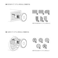 カーチャージャ- ワイヤレス充電器 15W 車載充電器 Magnetic Car チャージャー Type N5 VV-N5-Mag