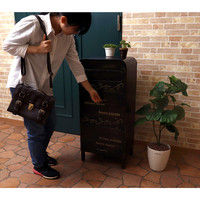 【軒先渡し】ヤマソロ ORIANA オリアナ ラージスタンドポスト 宅配ボックス ブラック 幅400mm 1台（直送品）