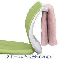 アイリスチトセ フローラルチェア ファブリックメッシュタイプ グレー/ブラック FLO-43F-GR 1脚（直送品）