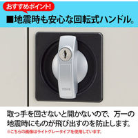 【組立設置込】Ceha A4スチール書庫 5段 両開き 下置き用 ダーク 幅880×奥行400×高さ1850mm 1台（取寄品）
