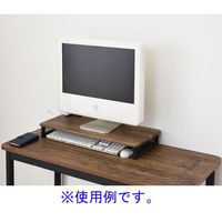 YAMAZEN コンセント付 デスク上スタンド 幅590×奥行250×高さ85mm DTSE-5925(ABR/SBK) 1台