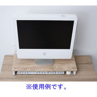 YAMAZEN  コンセント付 デスク上スタンド 幅590×奥行250×高さ85mm  アアイボリー/ホワイト  DTSE-5925(AIV/SWH)