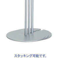 テラモト 2wayサインスタンド 案内板 A4ヨコ 幅317×奥行280×高さ1150mm シルバー 1台  掲示板 ディスプレイスタンド