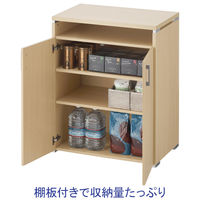 ARAN WORLD EIDOS エイドス 収納付ハイカウンター 両開きタイプ ライトオーク 幅800×奥行500×高さ1000mm 1台（３梱包）