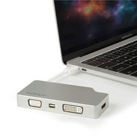 USB-C マルチ変換ビデオアダプター／シルバー　CDPVGDVHDMDP　1個　StarTech.com（直送品）