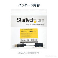Startech.com DisplayPort - HDMI 変換アダプタ 4K/60Hz DP2HD4K60S 1個