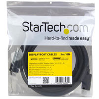 Startech.com DisplayPort - HDMI変換ケーブル 5m 4K解像度 DP2HDMM5MB 1個