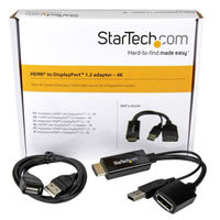 Startech.com HDMI(入力) - DP(出力)変換アダプタ 4K解像度 HD2DP 1個
