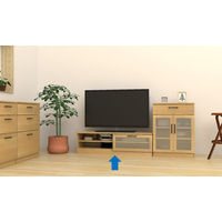 エイ・アイ・エス アブレスト TV100 テレビ台 幅990×奥行400×高さ350mm ナチュラル ABR-100TV NA 1台（直送品）