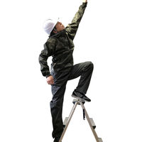 【レインウェア】 カジメイク ストレッチシールドジャケット LL メランジグレー 7570 (上着のみ) 1着