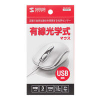 サンワサプライ 有線光学式マウス MA-R115W 1個