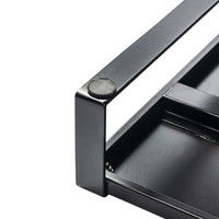 サンワサプライ スチール製机上ラック（W500）ブラック MR-LC207BK 幅500×幅257×高さ89mm 1台（直送品）