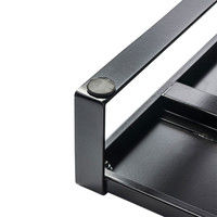 サンワサプライ スチール製机上ラック（W1000）ブラック MR-LC209BK 幅1000×奥行257×高さ89mm 1台（直送品）