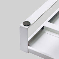 サンワサプライ スチール製机上ラック（W1000）ホワイト MR-LC209W 幅1000×奥行257×高さ89mm 1台（直送品）