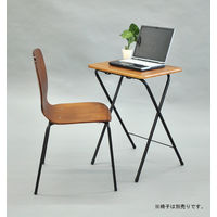 エイ・アイ・エス ワンタッチテーブル（中） ブラウン 幅500×奥行400×高さ700mm OT-800 BR 1台（直送品）