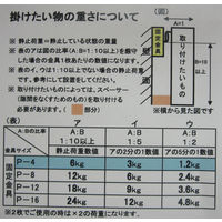 若林製作所 P-4金具 白 2枚セット P-4Shw 1個