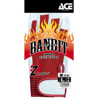 バンディット豚甲メリマジック 白/赤 L AG5163 1セット（3双入） エースグローブ（直送品）