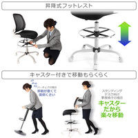 【軒先渡し】Bauhutte （バウヒュッテ） スタンディングチェア CP-24-GN 1脚（直送品）