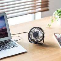 サンワサプライ USB扇風機(ブラック) USB-TOY93BK 1個（直送品）