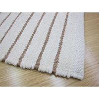 萩原 インド綿マット クロエ ベージュ 約45×65cm 1枚（直送品）