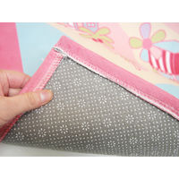 萩原 洗えるキッズラグ プリンセスタウン 約185×185cm 1枚（直送品）