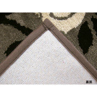 萩原 インテリアマット アイビー2 ブラウン 約45×75cm 1枚（直送品）