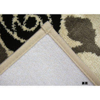 萩原 インテリアマット アイビー2 ベージュ 約70×120cm 1枚（直送品）