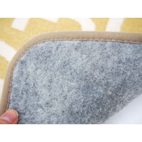 萩原 綿混ラグ ブルックリン ベージュ 約185×240cm 1枚（直送品）