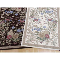 萩原 ゴブランマット（裏貼り） ロレンス ブラウン 約50×80cm 1枚（直送品）