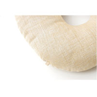 イケヒコ クッション 円座 無地 シンプル 『モカ』 ベージュ 約43cm丸 1個（直送品）