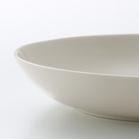 【まとめ買いセット】無印良品 磁器ベージュ楕円皿 大 約22×16×高さ4.5cm 1箱（3枚入） 良品計画