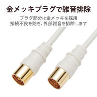 DXアンテナ テレビ接続用同軸ケーブル 2JW1SSS(B) 1個