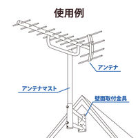 DXアンテナ 突出し金具（溶融亜鉛メッキ） MW30Z 1個（直送品）