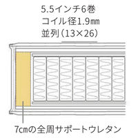 フランスベッド（FranceBed） マットレス シングル ポケットコイル DE-P100 033041100 1枚